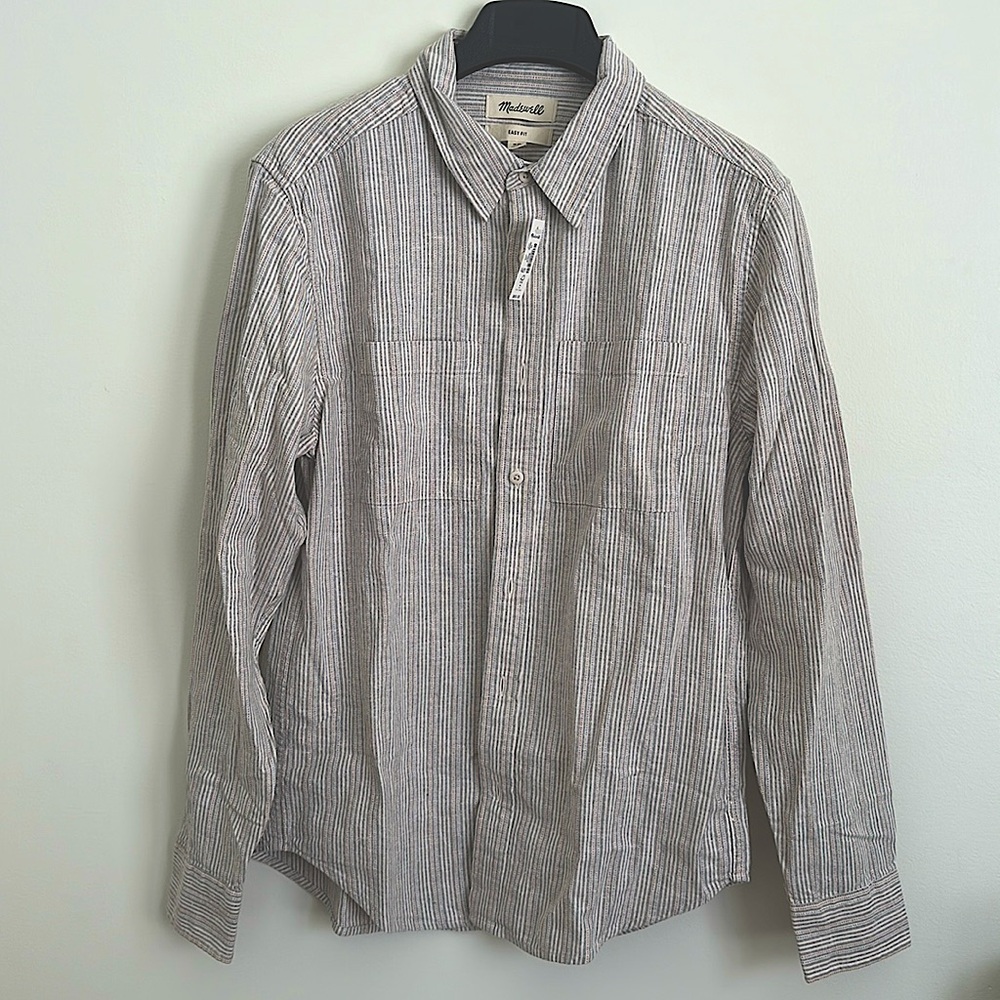 Madewell Hemp Cotton Blend Button Up XS